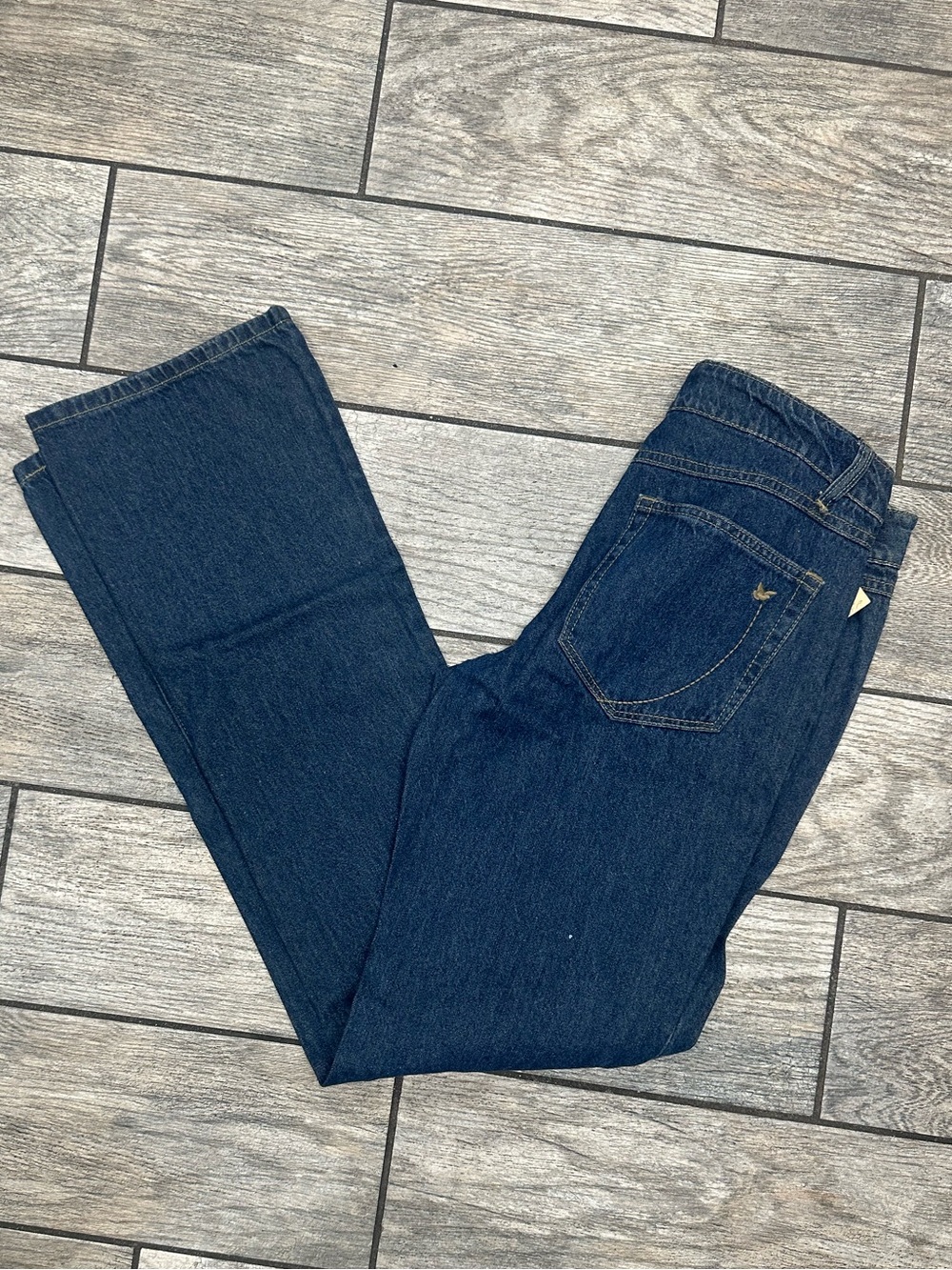 Selena Gomez Dream Out Loud Juniors Dark Wash Straight Leg Jeans With Distressed